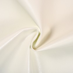 Ткань Дерматин (Кожзам) для мебели, цвет Белый (на отрез)  в Щекино