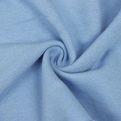Ткань Футер 3-х нитка, Петля, цвет Светло-Голубой (на отрез)  в Щекино