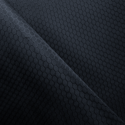 Ткань Оксфорд 300D PU Рип-Стоп СОТЫ, цвет Черный (на отрез)  в Щекино