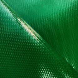 Ткань ПВХ 600 гр/м2 плотная, Зелёный (Ширина 150см), на отрез  в Щекино