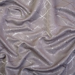 Ткань Блэкаут для штор светозатемняющая 75% &quot;Ледовое тиснение  Серый&quot;   в Щекино
