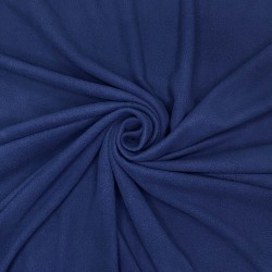 Флис Односторонний 130 гр/м2, цвет Темно-синий (на отрез)  в Щекино