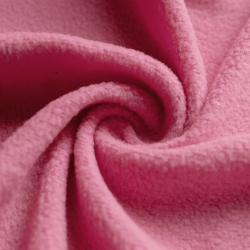 Флис Односторонний 130 гр/м2, цвет Розовый (на отрез)  в Щекино