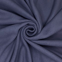 Ткань Флис Односторонний 130 гр/м2, цвет Темно-серый (на отрез)  в Щекино
