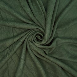 Ткань Флис Односторонний 130 гр/м2, цвет Темный хаки (на отрез)  в Щекино