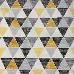 Интерьерная ткань Дак (DUCK), принт &quot;Малые Треугольники&quot; (на отрез)  в Щекино