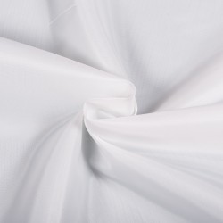 Ткань подкладочная Таффета 190Т, цвет Белый (на отрез)  в Щекино