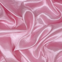 Ткань Атлас-сатин, цвет Розовый (на отрез)  в Щекино