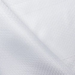 Ткань Оксфорд 300D PU Рип-Стоп СОТЫ, цвет Белый (на отрез)  в Щекино