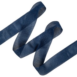 Окантовочная лента-бейка, цвет Синий 22мм (на отрез)  в Щекино