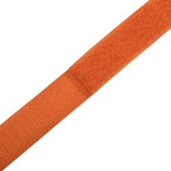 Контактная лента 25мм цвет Оранжевый (велькро-липучка, на отрез)  в Щекино