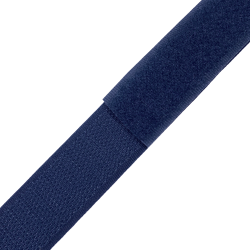 Контактная лента 25мм цвет Тёмно-Синий (Велькро-липучка), на отрез  в Щекино