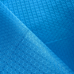 Ткань Оксфорд 300D PU Рип-Стоп СОТЫ, цвет Голубой (на отрез)  в Щекино