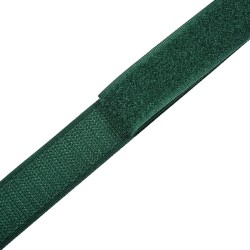 Контактная лента 25мм цвет Зелёный (велькро-липучка, на отрез)  в Щекино