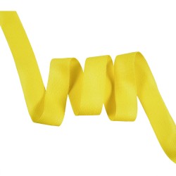 Окантовочная лента-бейка, цвет Жёлтый 22мм (на отрез)  в Щекино
